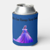 「若魅力的い女の子デザイン- 缶クーラー (缶正面)