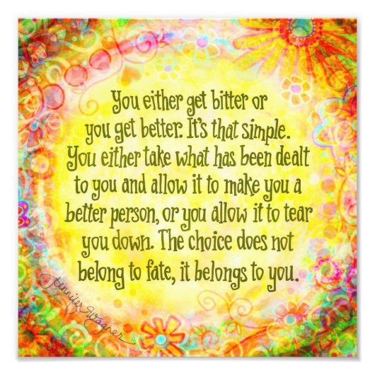 苦いかわいらしまたは黄色の好感 フォトプリント (正面)