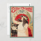 苦いオリエンタル(ティール（緑がかった色）) ポストカード (正面/裏面)