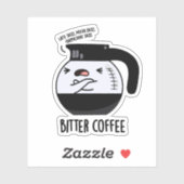 苦いコーヒーおもしろいフードパン シール (シート)