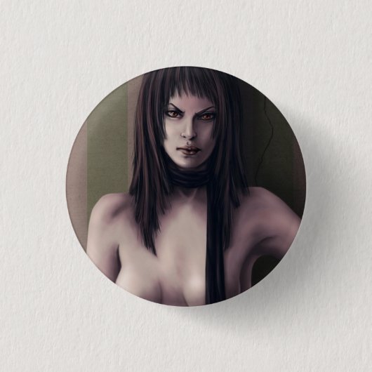 苦いボタン 缶バッジ (正面)