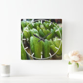 苦いメロンのきゅうり都市市場カンザスシティ スクエア壁時計 (ホーム)