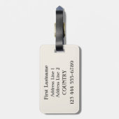 "苦い東洋の"ヴィンテージの広告のカスタムな荷物のラベル ラゲッジタグ (裏面縦)