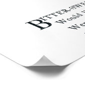 苦い ポスター (角)