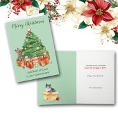 苦おもしろい争は猫のクリスマス シーズンカード