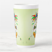 苦しい人 カフェラテマグ (正面)