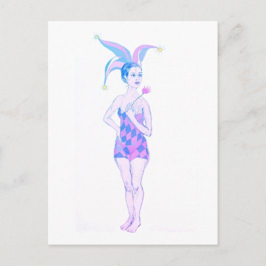 苦しい人 ポストカード (正面)