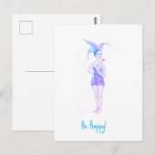 苦しい人 ポストカード (正面/裏面)