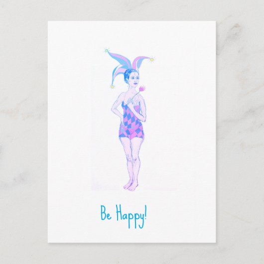 苦しい人 ポストカード (正面)