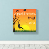 苦しい時に キャンバスプリント (インサイチュ (ウッドフロア))