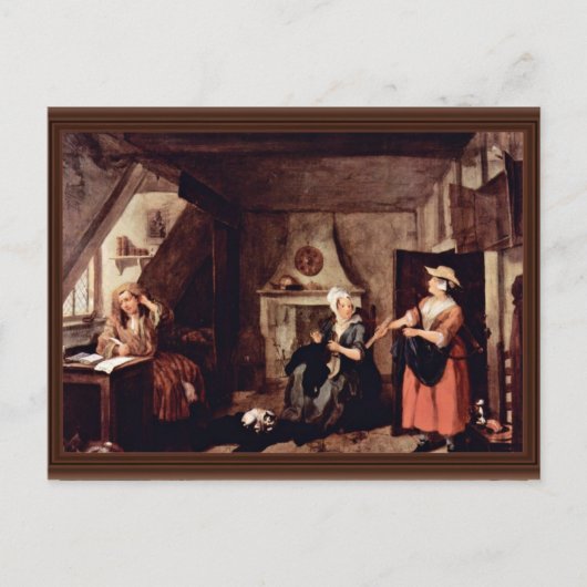 『苦しい詩人』 ポストカード (正面)