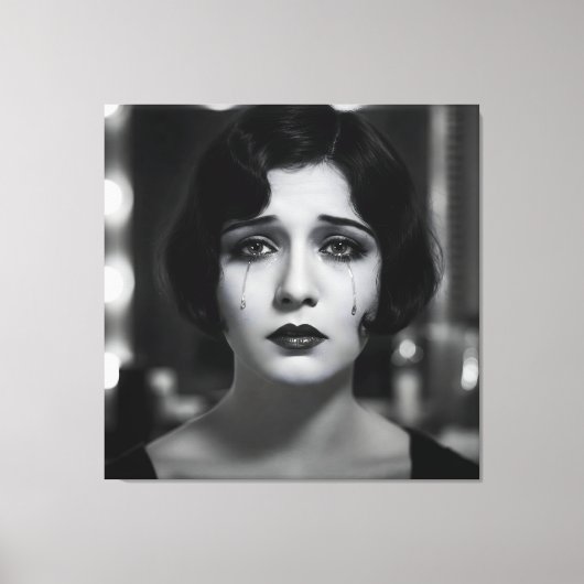 苦しみのリハーサル、1920年代ナターシャ・アメリカ キャンバスプリント (正面)