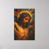 苦しみの中のキリスト キャンバスプリント (正面)