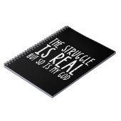 苦しみは実在神の信仰と同じだ ノートブック (左側)