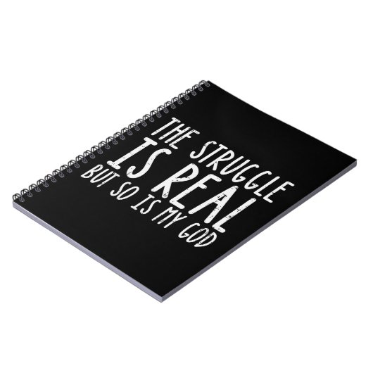 苦しみは実在神の信仰と同じだ ノートブック (左側)