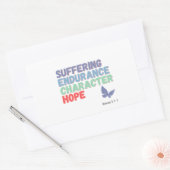 苦しみ耐久キャラクターホープのステッカー 長方形シール (封筒)