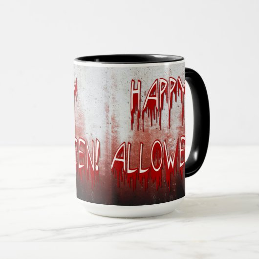 苦しみ ハッピー ハロウィン 血で汚れたマグカップ マグカップ (正面右)