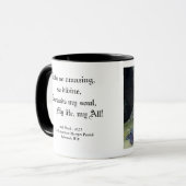 苦しみ/庭、癒しの天使、レンテン、聖なる週 マグカップ (正面左)