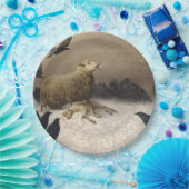 苦しみ：死んだ子羊の羊 ペーパープレート (パーティー)