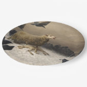 苦しみ：死んだ子羊の羊 ペーパープレート (アングル)