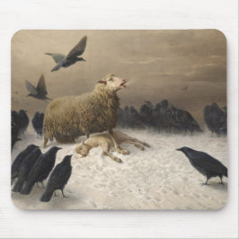苦しみ：死んだ子羊の羊 マウスパッド