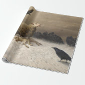 苦しみ：死んだ子羊の羊 ラッピングペーパー (アンロールド)