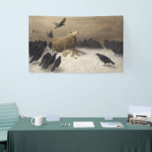 苦しみ：死んだ子羊の羊 横断幕 (トレードショー)