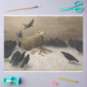 苦しみ:死んだ子羊の羊 薄葉紙 (クラフト)