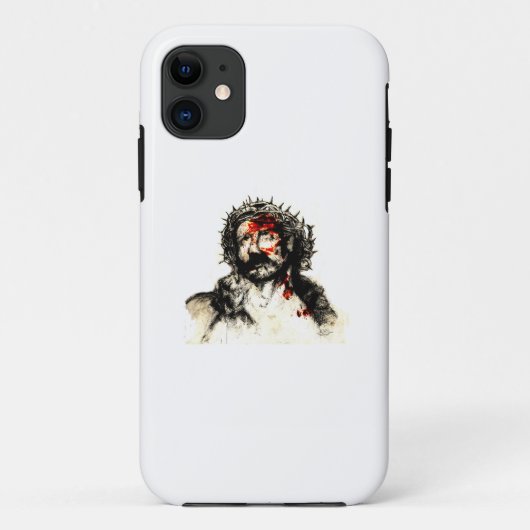 苦しむイエス iPhone カー Case-Mate iPhoneケース (裏面)