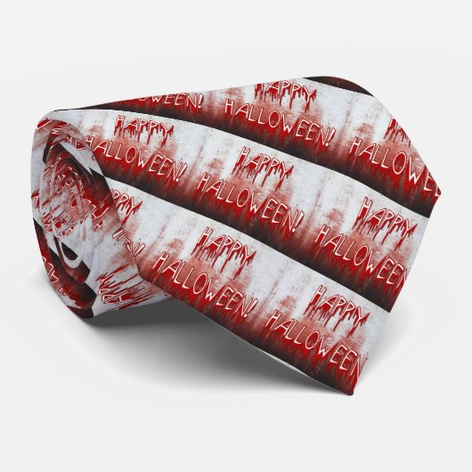苦しむハッピーハローウィンの血で汚れたネクタイ ネクタイ (ロール)