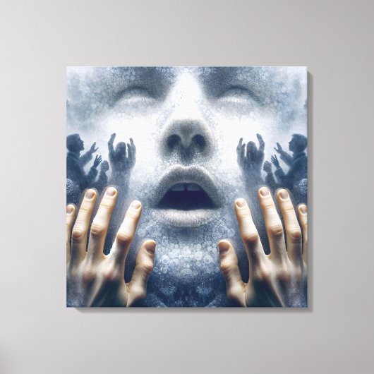 苦しむ人々 キャンバスプリント (正面)