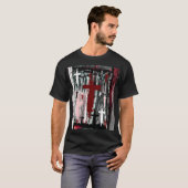 苦しめられたマウスパッドの十字 Tシャツ (正面フル)