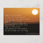 苦しインスパイアんでいる人々のための祈りの言葉 ポストカード (正面)