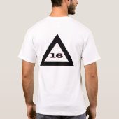 苦し感じみで天国から遠い生活 Tシャツ (裏面)