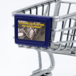 苦し来みの肉、ビーガン活動 長方形シール