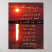 苦労が勇気ポスターをやる気を起こさせる作成 ポスター (正面)