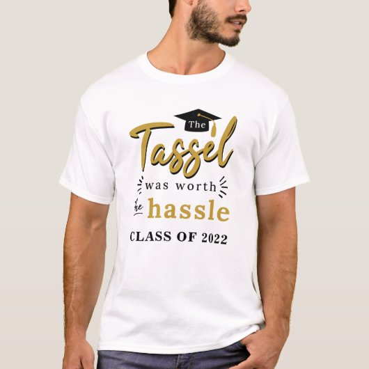 苦労した篩の価値があった 2022年卒業 Tシャツ (正面)