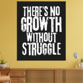 苦労のない成長は感動的引用文 キャンバスプリント (インサイチュ (リビング))