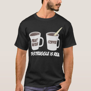 苦労はブラシ実在ュ・カラー・ウォーター・コーヒー Tシャツ