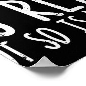 苦労は実在だが、私の神イエスの信仰はキリストである ポスター (角)