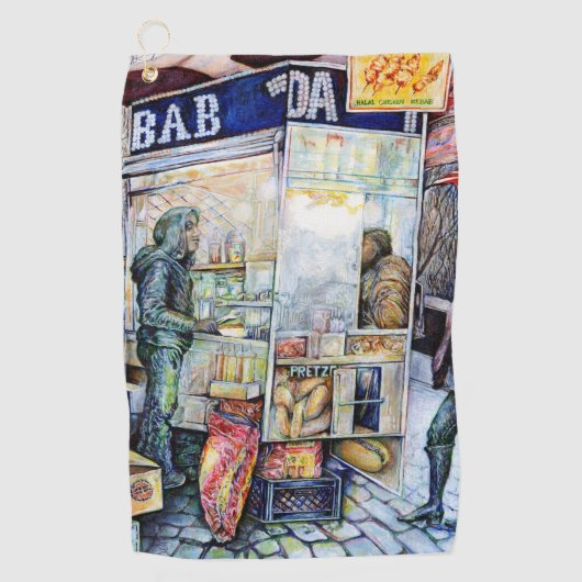 苦労を好む、恋に苦しむ ゴルフタオル (正面)