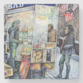 苦労を好む、恋に苦しむ ストーンコースター (正面)