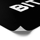 苦味おもしろい苦グルドプンダークブルーグ ポスター (角)