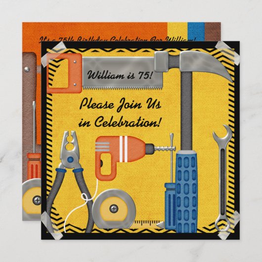 苦境それはカスタムな誕生日の招待状に人を配置します 招待状 (正面/裏面)