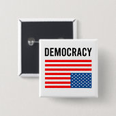 苦境にある民主主義 缶バッジ (正面&裏面)