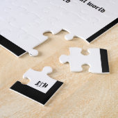 苦悩する魂のシンボルや象徴 ジグソーパズル (側面)