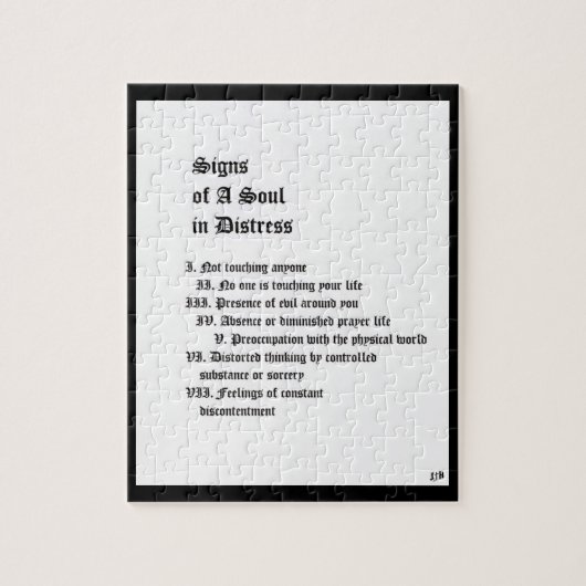 苦悩する魂のシンボルや象徴 ジグソーパズル (縦)