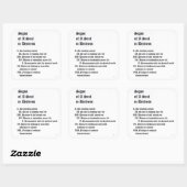 苦悩する魂のシンボルや象徴 スクエアシール (シート)