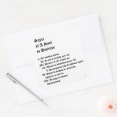 苦悩する魂のシンボルや象徴 スクエアシール (封筒)