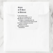 苦悩する魂のシンボルや象徴 スクエアシール (バッグ)